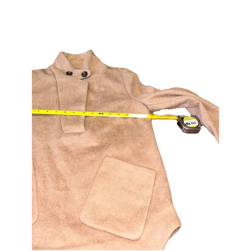 Tuckernuck Emerson Wool-Blend Collared Popover Jacket Camel Womens Size XXS‎